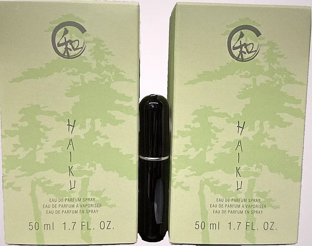 2-Avon Haiku Eau De Perfume Spray 1.7 Fl. Oz WITH TRAVEL SPRAY