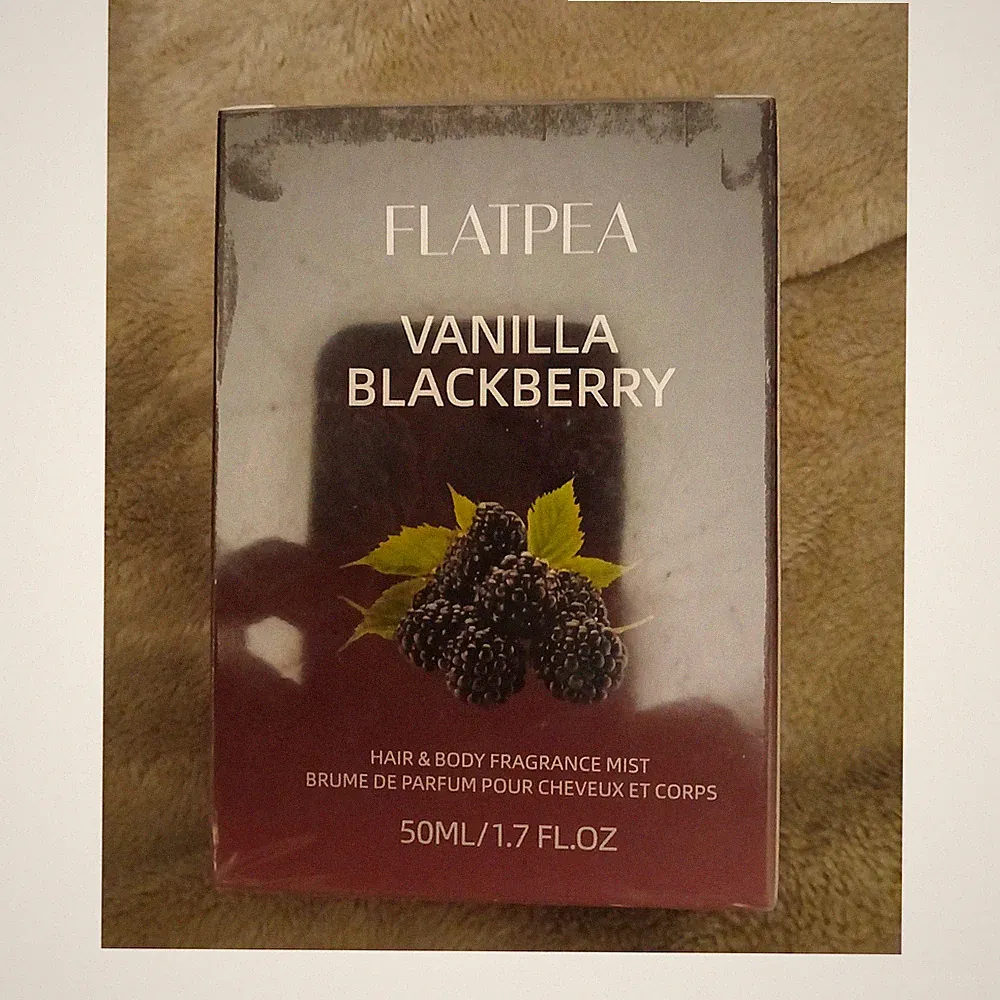 FLATPEA Vanilla Blackberry Hair & Body Fragrance Mist Spray 50ml 1.7 fl oz