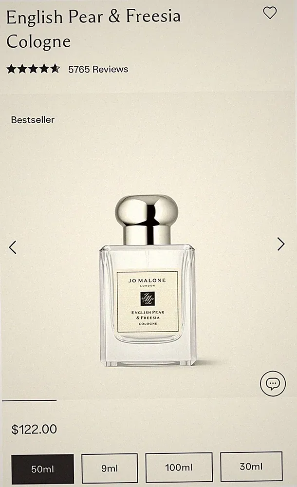 Jo Malone English Pear & Freesia Cologne Spray 1.7 fl oz / 50 ml
